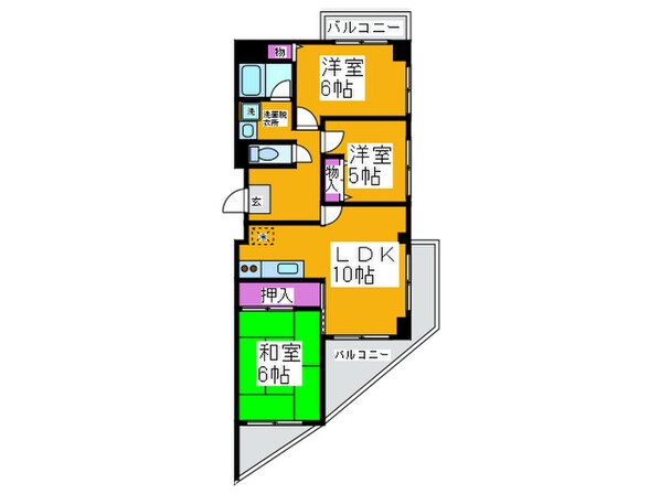 エルベ深井の物件間取画像